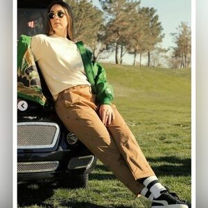 Trophy Hunting tan hot air balloon golf chino‎ pants size large women’s